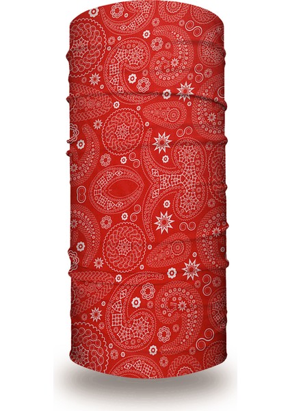 Kırmızı Bandana Yüz Maskesi Bisiklet Yürüyüş Koşu Yoga Saç Bandanaları Kadınlar Erkekler Için Kafa Bandı Soğutma Boyunluk Örtü Balaclava (Yurt Dışından)