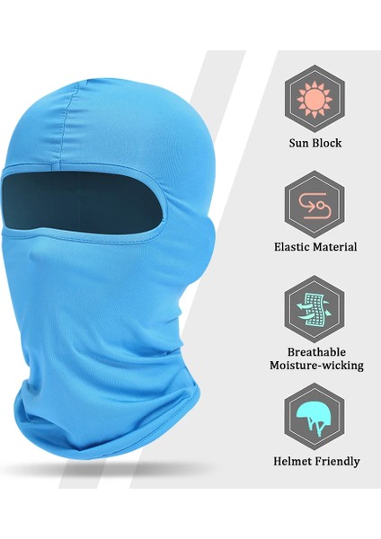 Balaclava Tam Yüz Maskesi Yürüyüş Bisiklet Kamp Avcılık Şapka Bisiklet Başlığı Yaz Erkek Kadın Kayak Maskesi Yürüyüş Atkıları (Yurt Dışından)