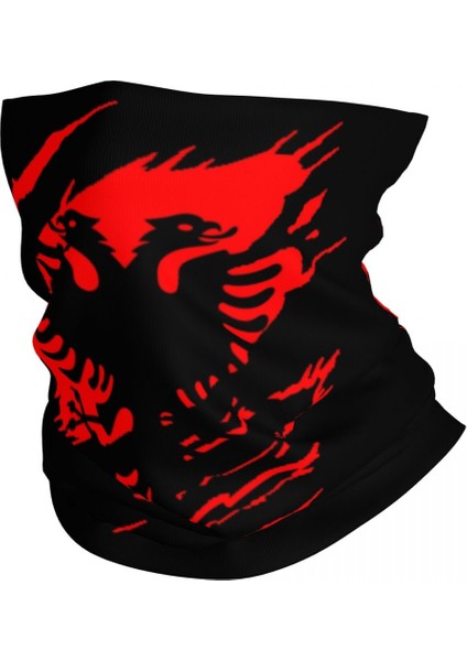 Özel Retro Arnavutluk Bayrağı Bandana Boyunluk Yürüyüş Bisiklet Erkekler Kadınlar Sarma Eşarp Arnavut Kartalı Balaclava Isıtıcı (Yurt Dışından)