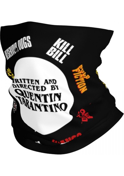 Quentin Tarantino Bandana Boyunluk Kadın Erkek Kış Kayak Tüpü Atkı Boyunluk Pulp Fiction Kill Bill Filmi Yüz Örtüsü (Yurt Dışından)