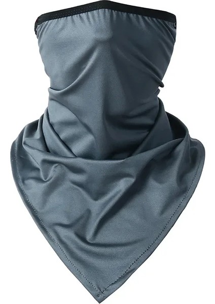 Yaz Nefes Alabilir Örgü Yüz Örtüsü Avcılık Bisiklet Bandana Spor Yarım Maske Boyun Lastiği Koşu Yürüyüş Kayak Üçgen Isıtıcı Atkı (Yurt Dışından)