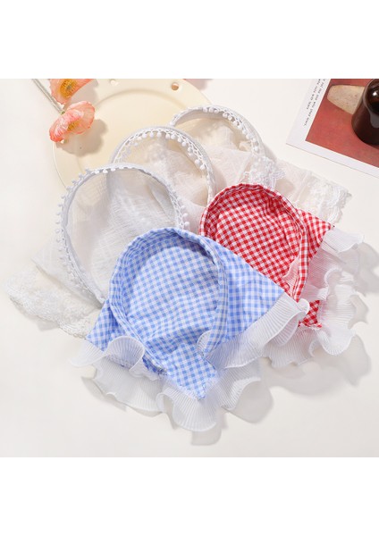 Beyaz Dantel Kafa Bandı Fransız Üçgen Eşarp Şapka Başörtüsü Şapka Kadınlar Için Kırsal Stil Saç Aksesuarı (Yurt Dışından) modelleri