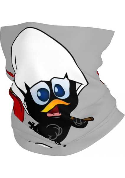 Kawaii Calimero Siyah Tavuk Bandana Boyunluk Uv Korumalı Yüz Atkısı Örtüsü Erkek Kadın Karikatür Çizgi Roman Kafa Bandı Tüp Balaclava (Yurt Dışından)