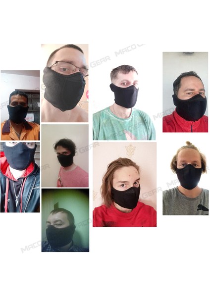 Kış Boyun Isıtıcısı Kulak Örtüsü Polar Soğuk Hava Yüz Maskesi Kayak Snowboard Bandana Spor Bisiklet Yürüyüş Koşu Atkısı Erkek Kadın (Yurt Dışından)