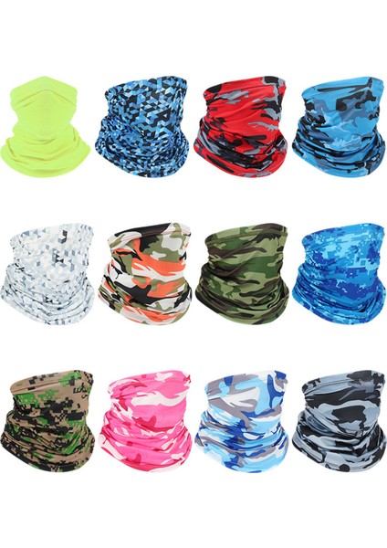 Uv Korumalı Atkı Buz Ipek Yüz Örtüsü Maske Boyun Tüpü Hızlı Kuruyan Açık Hava Balıkçılık Bisiklet Sihirli Motosiklet Nefes Alabilir Bandana (Yurt Dışından)