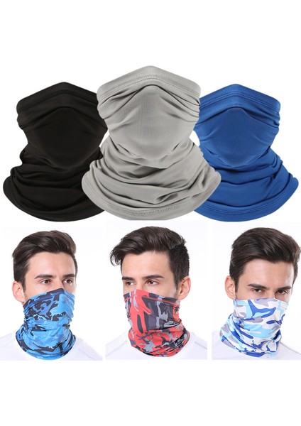 Uv Korumalı Atkı Buz Ipek Yüz Örtüsü Maske Boyun Tüpü Hızlı Kuruyan Açık Hava Balıkçılık Bisiklet Sihirli Motosiklet Nefes Alabilir Bandana (Yurt Dışından)