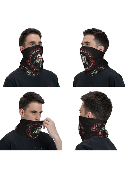 Hristiyan Şövalye Inancı Savun Boyunluk Kadın Erkek Uv Koruma Kış Şövalyeleri Tapınak Şövalyeleri Haçlı Bandana Atkı Bisiklet Için (Yurt Dışından)