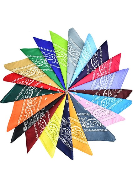 1 Adet Uni Moda Baskılı Kare Eşarp Bisiklet Bandana Balıkçılık Güneş Koruma Boyun Örtüsü Eşarplar Mendil Açık Hava Başlığı (Yurt Dışından)