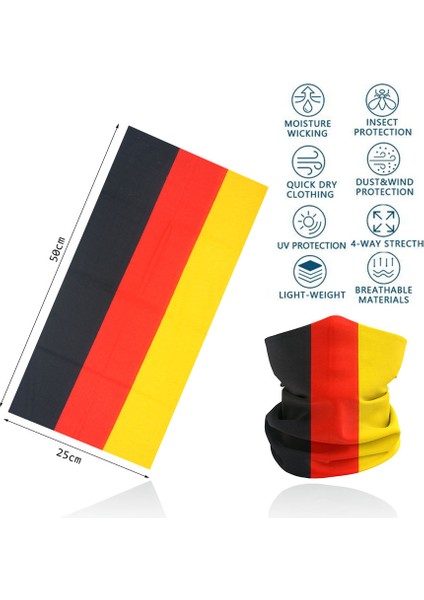 2024 Ulusal Bayrak Bandana Euro Almanya Ispanya Fransa Italya Hayranlar Başörtüsü Dikişsiz Boru Boyunluk Boyunluk Yüz Kalkanı Maske Kapağı (Yurt Dışından) modelleri