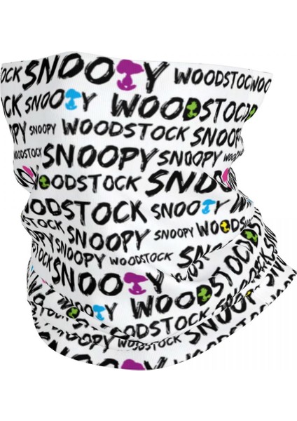 Özel Sevimli Karikatür Snoopy Kış Kafa Bandı Boyun Isıtıcı Erkek Kadın Yürüyüş Kamp Tüp Eşarp Yüz Bandanası Boyunluk (Yurt Dışından)