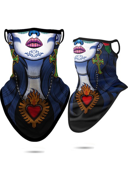 Özelleştirilmiş 3D Venom Yarım Maske Balaclava Ordu Bandanası Erkekler Punisher Boyunluk Motosiklet Yüz Kalkanı Kulak Askılı Maske Kafa Bandı Yaz (Yurt Dışından)