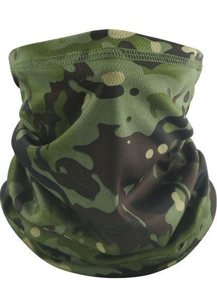 Camo Taktik Maske Boyunluk Örtüsü Yüz Bandana Güneş Serin Bisiklet Av Yürüyüş Kamp Atkı Erkek Kadın (Yurt Dışından)