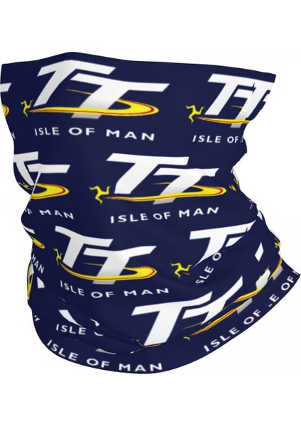 Özel Isle Of Man Tt Yarış Motosiklet Bandana Boyunluk Rüzgar Geçirmez Yüz Atkısı Örtüsü Erkek Kadın Kafa Bandı Tüp Balaclava (Yurt Dışından)