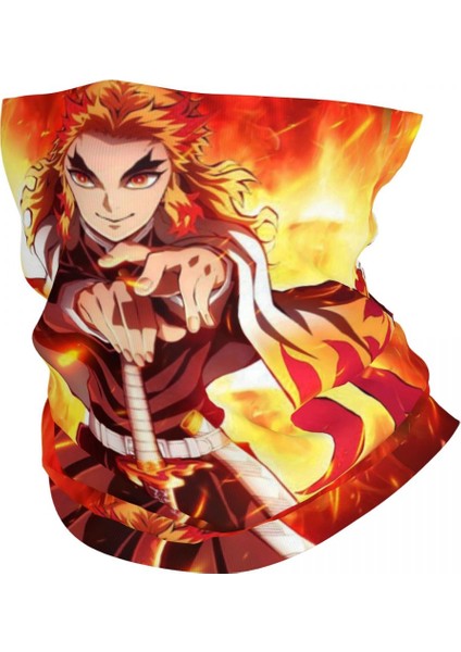 Özel Demon Slayer Kimetsu No Yaiba Bandana Boyunluk Rüzgar Geçirmez Yüz Eşarp Örtüsü Kadın Nezuko Kamado Kafa Bandı Tüp Balaclava (Yurt Dışından)