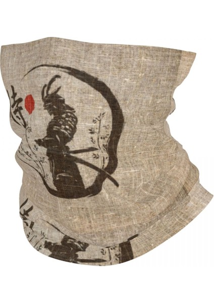 Özel Oni Demon Bandana Boyun Isıtıcı Kadın Erkek Kış Kayak Tüpü Atkı Boyunluk Japon Samuray Ronin Yüz Örtüsü (Yurt Dışından)