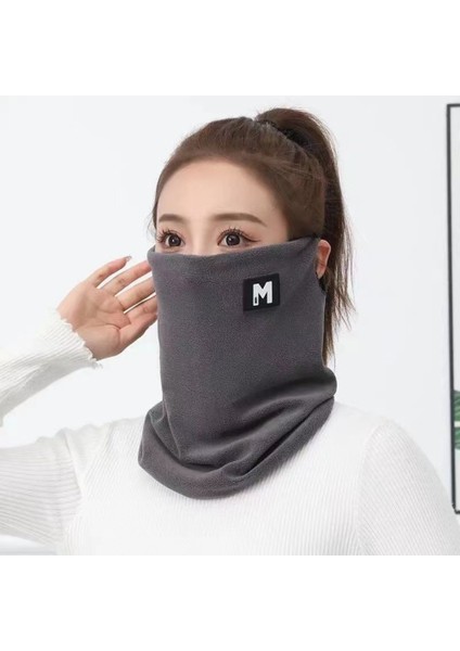 Kadın Erkek Yumuşak Peluş Boyunluk Spor Atkısı Yüz Maskesi Kış Sıcak Atkılar Paten Koşu Sıcak Yün Kürk Kalın Erkek Boyun Atkıları (Yurt Dışından)