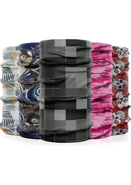 Moda Tasarım Buz Ipek Polyester Kumaş Tüp Bandana 3D Görsel Efektler Smo Yüz Boyunluk Erkek Kadın Yürüyüş Başlığı (Yurt Dışından) modelleri