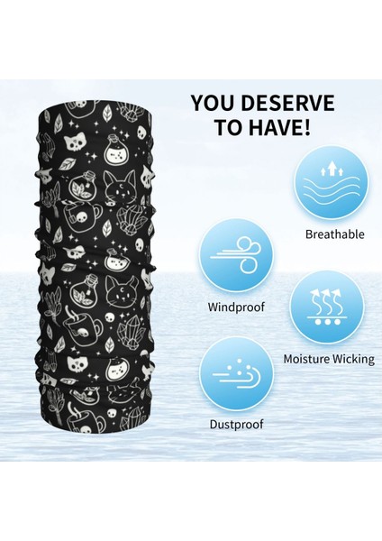 Özel Cadı Bandana Boyun Isıtıcısı Erkek Kadın Kış Kayak Tüpü Atkı Boyunluk Cadılar Bayramı Kedi Kafatası Yüz Örtüsü (Yurt Dışından) fırsatları