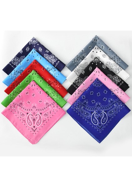 54CM*54CM Hip Hop Bandana Açık Hava Erkek Kadın Moda Spor Pamuk Bandana Kare Eşarp Binicilik Kamp Bisiklet Başörtüsü (Yurt Dışından) fırsatları