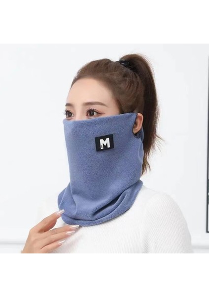 Kadın Erkek Yumuşak Peluş Boyunluk Spor Atkısı Yüz Maskesi Kış Sıcak Atkılar Paten Koşu Sıcak Yün Kürk Kalın Erkek Boyun Atkıları (Yurt Dışından)
