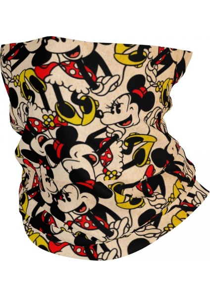 Özel Mickey Mouse Bandana Boyun Isıtıcısı Erkek Kadın Kış Yürüyüş Kayak Atkısı Boyunluk Yüz Örtüsü (Yurt Dışından)