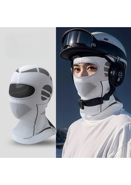 Kış Boyun Isıtıcı Atkı Balaclava Maske Erkek Kadın Soğuk Geçirmez Termal Şapka Kayak Bisiklet Avcılık Baş Boyun Örtüsü Kask Astarı Şapka (Yurt Dışından)