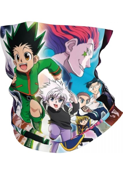 Hunter x Hunter Bandana Boyunluk Rüzgar Geçirmez Yüz Eşarp Örtüsü Feitan Portor Genei Ryodan Phantom Troupe Kafa Bandı Tüp Balaclava (Yurt Dışından)