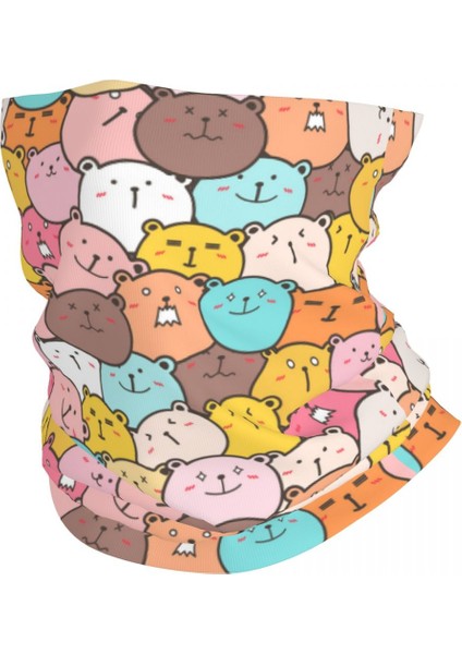 Özel Komik Karikatür Cadılar Bayramı Cadılık Siyah Kedi Bandana Boyun Isıtıcısı Erkek Kadın Kış Yürüyüş Kayak Atkısı Boyunluk Yüz Örtüsü (Yurt Dışından)