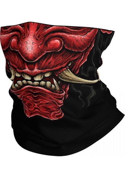 Korku Kırmızı Hannya Boyunluk Kadın Erkek Rüzgar Geçirmez Kış Japon Samuray Şeytan Oni Canavar Bandana Atkı Yürüyüş Için (Yurt Dışından) fiyatları