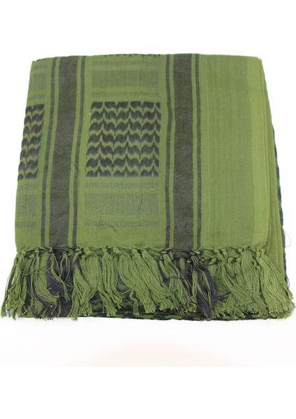 Taktik Arap Keffiyeh Shemagh Eşarp Pamuk Kış Şal Boyun Isıtıcı Kapak Baş Sarma Rüzgar Geçirmez Açık Hava Kamp Eşarp Erkek Kadın (Yurt Dışından)