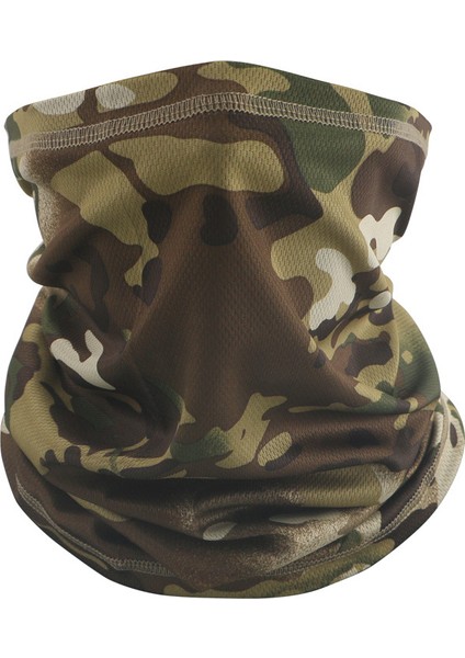 Camo Taktik Maske Boyunluk Örtüsü Yüz Bandana Güneş Serin Bisiklet Av Yürüyüş Kamp Atkı Erkek Kadın (Yurt Dışından)