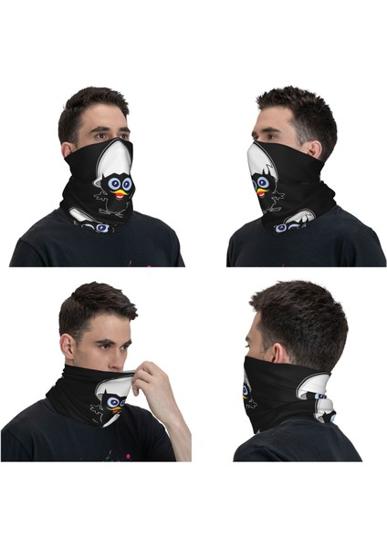 Kawaii Calimero Siyah Tavuk Bandana Boyunluk Uv Korumalı Yüz Atkısı Örtüsü Erkek Kadın Karikatür Çizgi Roman Kafa Bandı Tüp Balaclava (Yurt Dışından) modelleri