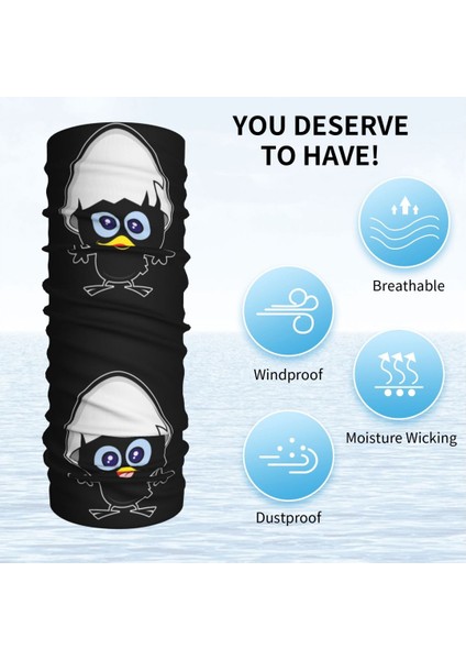 Kawaii Calimero Siyah Tavuk Bandana Boyunluk Uv Korumalı Yüz Atkısı Örtüsü Erkek Kadın Karikatür Çizgi Roman Kafa Bandı Tüp Balaclava (Yurt Dışından) fırsatları