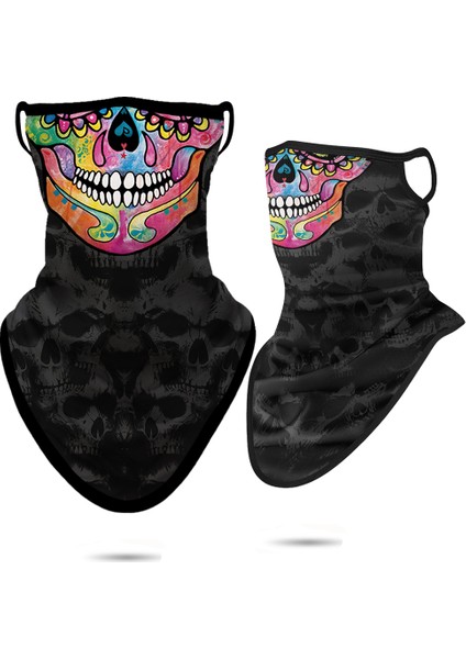 Özelleştirilmiş 3D Venom Yarım Maske Balaclava Ordu Bandanası Erkekler Punisher Boyunluk Motosiklet Yüz Kalkanı Kulak Askılı Maske Kafa Bandı Yaz (Yurt Dışından)