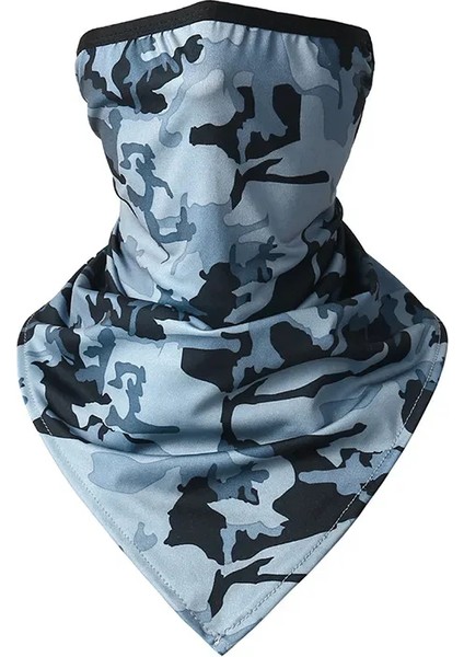 Yaz Nefes Alabilir Örgü Yüz Örtüsü Avcılık Bisiklet Bandana Spor Yarım Maske Boyun Lastiği Koşu Yürüyüş Kayak Üçgen Isıtıcı Atkı (Yurt Dışından)