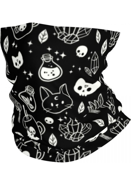 Özel Cadı Bandana Boyun Isıtıcısı Erkek Kadın Kış Kayak Tüpü Atkı Boyunluk Cadılar Bayramı Kedi Kafatası Yüz Örtüsü (Yurt Dışından) fiyatları