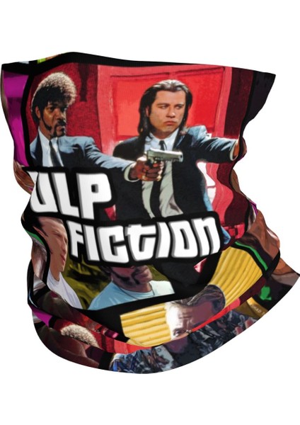 Quentin Tarantino Bandana Boyunluk Kadın Erkek Kış Kayak Tüpü Atkı Boyunluk Pulp Fiction Kill Bill Filmi Yüz Örtüsü (Yurt Dışından)