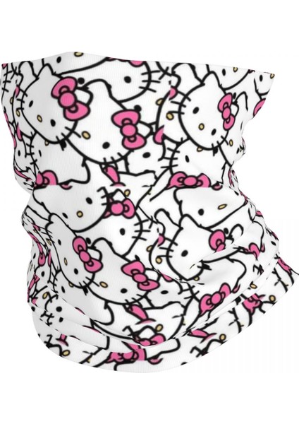 Özel Hello Kitty Boyunluk Kadın Erkek Uv Yüz Kalkanı Kış Karikatür Bandana Atkı Yürüyüş Için (Yurt Dışından) fiyatları