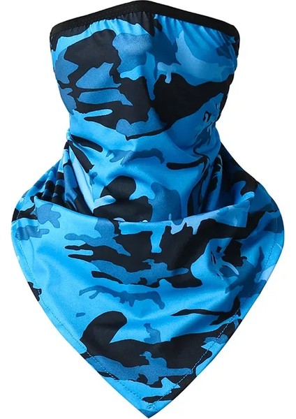 Yaz Nefes Alabilir Örgü Yüz Örtüsü Avcılık Bisiklet Bandana Spor Yarım Maske Boyun Lastiği Koşu Yürüyüş Kayak Üçgen Isıtıcı Atkı (Yurt Dışından)