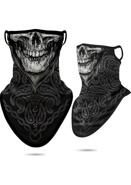 Kafatası Balaclava Kafa Bandı Paisley Boyunluk Tüp Maske Kulak Askılı Yüz Maskesi Rüzgar Geçirmez Bisiklet Yüz Atkısı Maskesi Cadılar Bayramı Erkekler Kadınlar (Yurt Dışından)