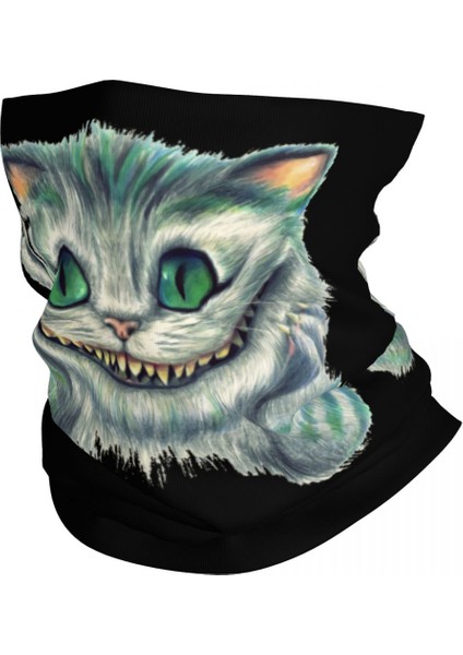 Özel Cheshire Kedi Kış Kafa Bandı Boyun Isıtıcı Kadın Erkek Kayak Koşu Tüpü Atkı Yüz Bandanası Boyunluk (Yurt Dışından)