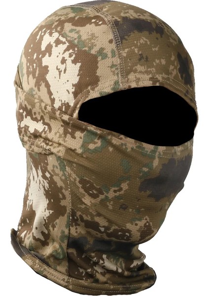 Taktik Kamuflaj Balaclava Tam Yüz Maskesi Wargame Cp Taktik Şapka Avcılık Bisiklet Bisiklet Multicam Bandana Boyunluk (Yurt Dışından)