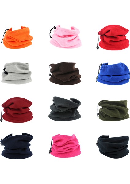 Erkek Kadın Kış Bandana Açık Hava Yüz Örtüsü Snowboard Kayak Boyunluk Çorap Bisiklet Yumuşak Polar Atkı Spor Termal Yarım Maske (Yurt Dışından)
