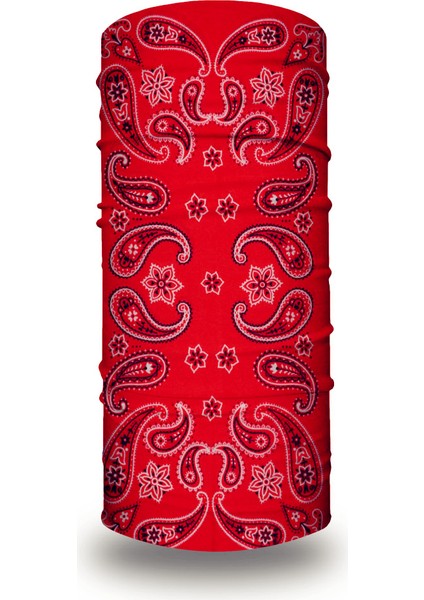 Kırmızı Bandana Yüz Maskesi Bisiklet Yürüyüş Koşu Yoga Saç Bandanaları Kadınlar Erkekler Için Kafa Bandı Soğutma Boyunluk Örtü Balaclava (Yurt Dışından)