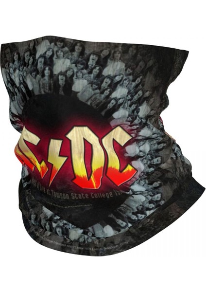Özel Ac Dc Hells Bells Kış Kafa Bandı Boyun Isıtıcısı Erkek Kadın Kayak Avcılık Tüp Atkı Rock Yüz Bandanası Boyunluk (Yurt Dışından)
