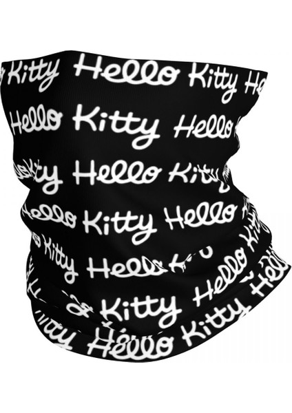 Özel Sanrio Hello Kitty Bandana Boyunluk Yürüyüş Kamp Erkekler Kadınlar Sarma Atkı Kafa Bandı Isıtıcı (Yurt Dışından)