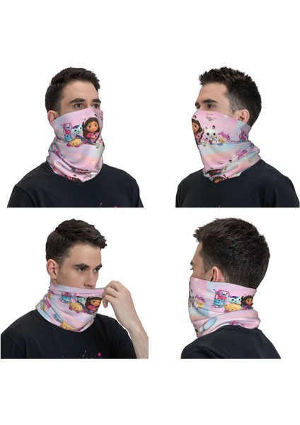 Gabbys Mercat Kedi Kış Kafa Bandı Boyun Isıtıcı Kadın Erkek Kayak Kamp Tüp Atkı Karikatür Bebek Evi Yüz Bandanası Boyunluk (Yurt Dışından) modelleri