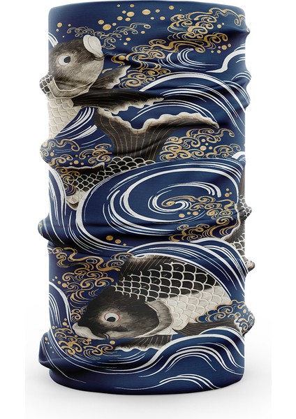 Moda Tasarım Buz Ipek Polyester Kumaş Tüp Bandana 3D Görsel Efektler Smo Yüz Boyunluk Erkek Kadın Yürüyüş Başlığı (Yurt Dışından)