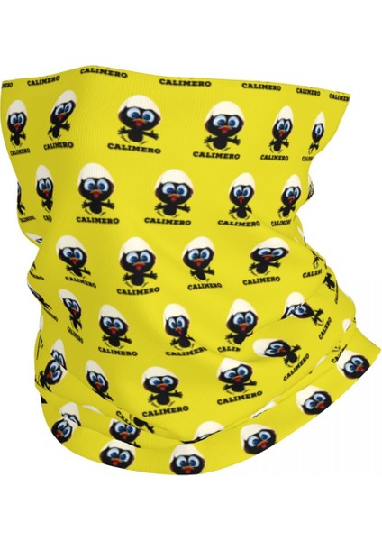 Kawaii Calimero Siyah Tavuk Bandana Boyunluk Uv Korumalı Yüz Atkısı Örtüsü Erkek Kadın Karikatür Çizgi Roman Kafa Bandı Tüp Balaclava (Yurt Dışından)