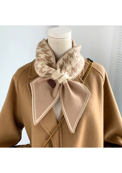 Kadınlar Için Sıcak Kaşmir Boyun Bağı Eşarp Ekose Boyunluk Örme Eşarplar Uzun Ince Küçük Eşarplar Bandana Kadın Fular 2022 (Yurt Dışından)